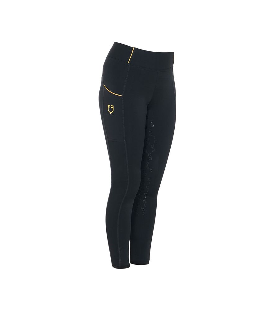 Leggings estivi equitazione per bambina traspiranti ed elasticizzati Full Grip - foto 12