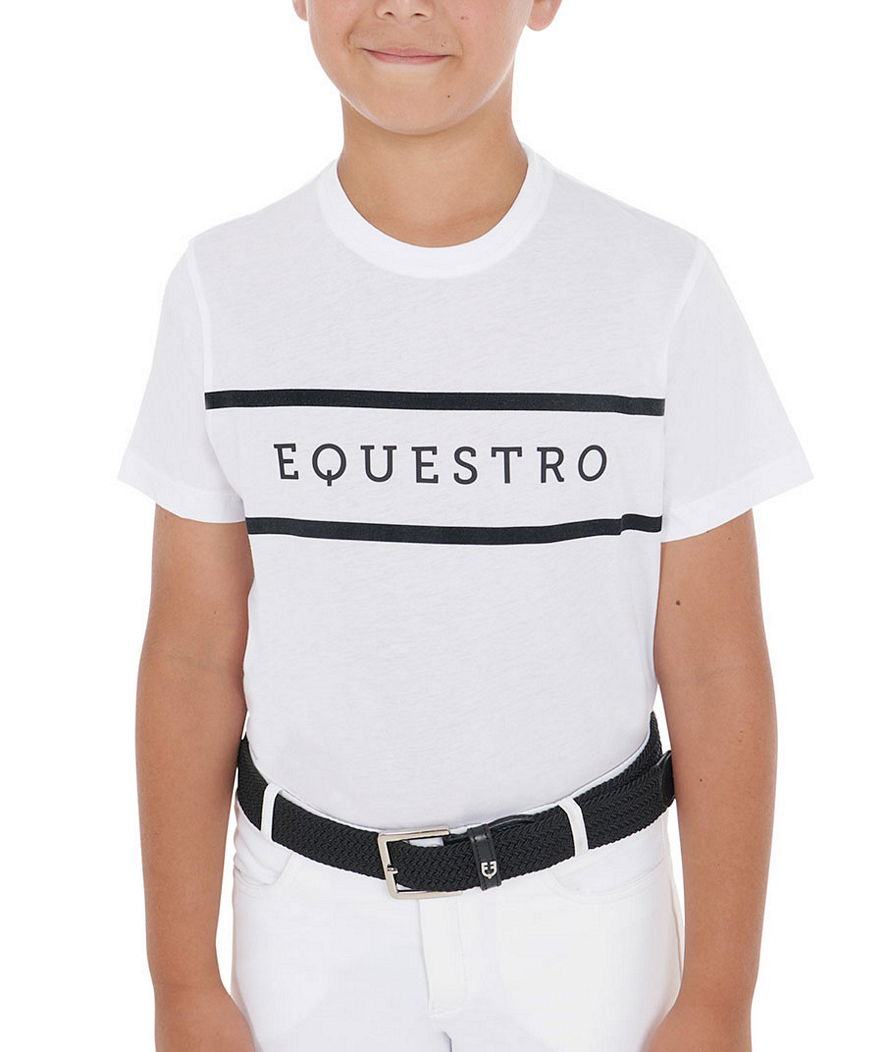 T-shirt per bambino con scritta a contrasto
 - foto 4