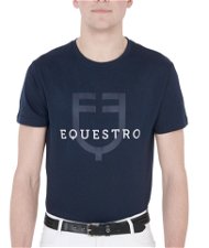 T-shirt Equestro equitazione da uomo a maniche corte con scritta