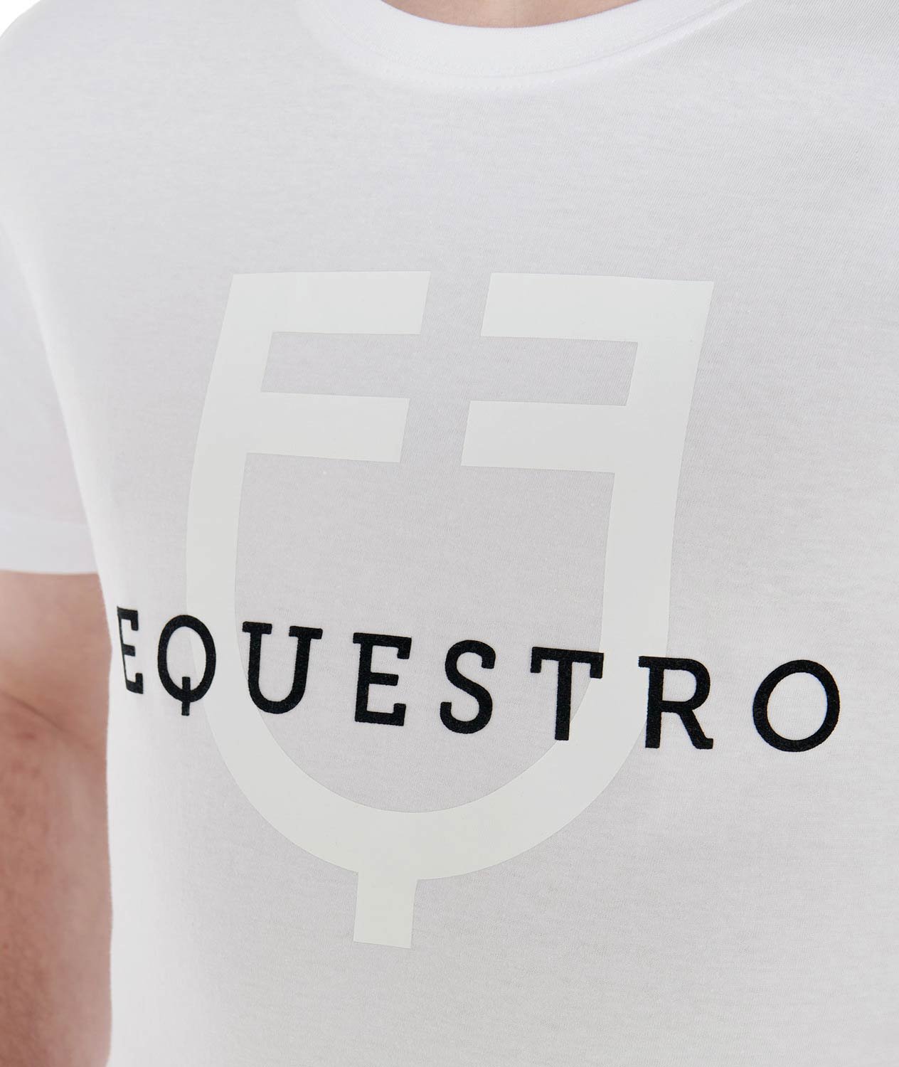 T-shirt da equitazione per uomo a maniche corte con logo Equestro - foto 10