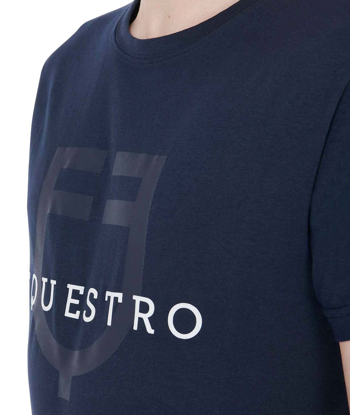 T-shirt da equitazione per uomo a maniche corte con logo Equestro - foto 3