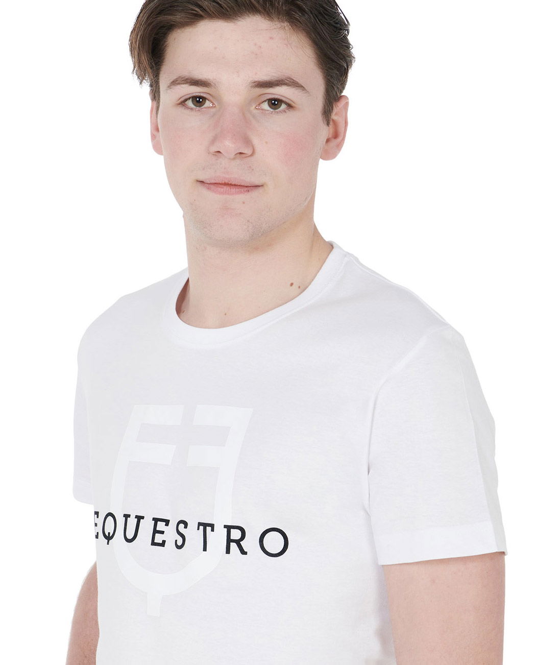 T-shirt da equitazione per uomo a maniche corte con logo Equestro - foto 8