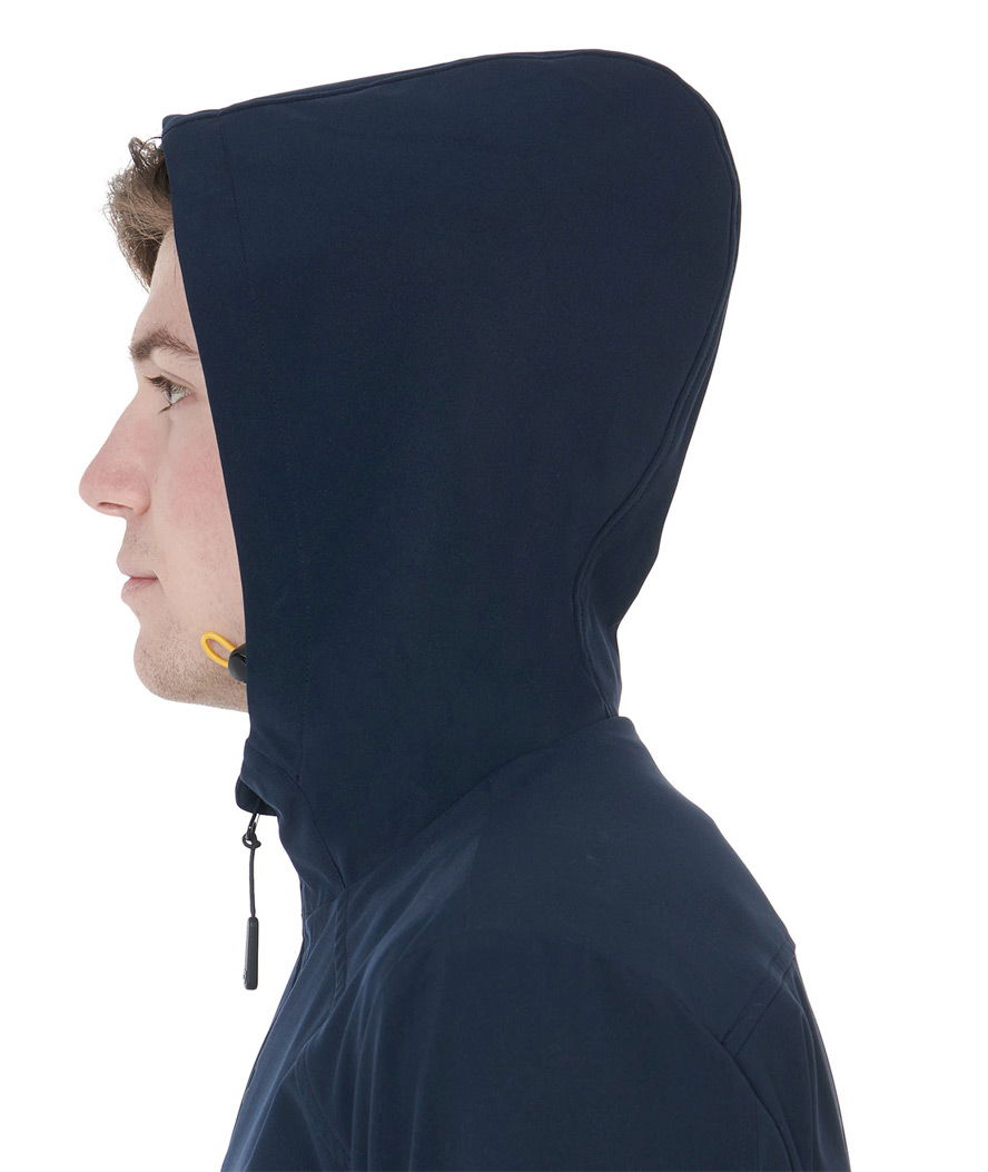 Giacca softshell per uomo in tessuto tecnico traspirante con cappuccio e zip - foto 4