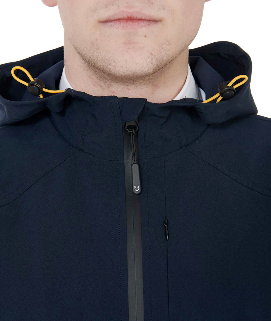 Giacca softshell per uomo in tessuto tecnico traspirante con cappuccio e zip - foto 5