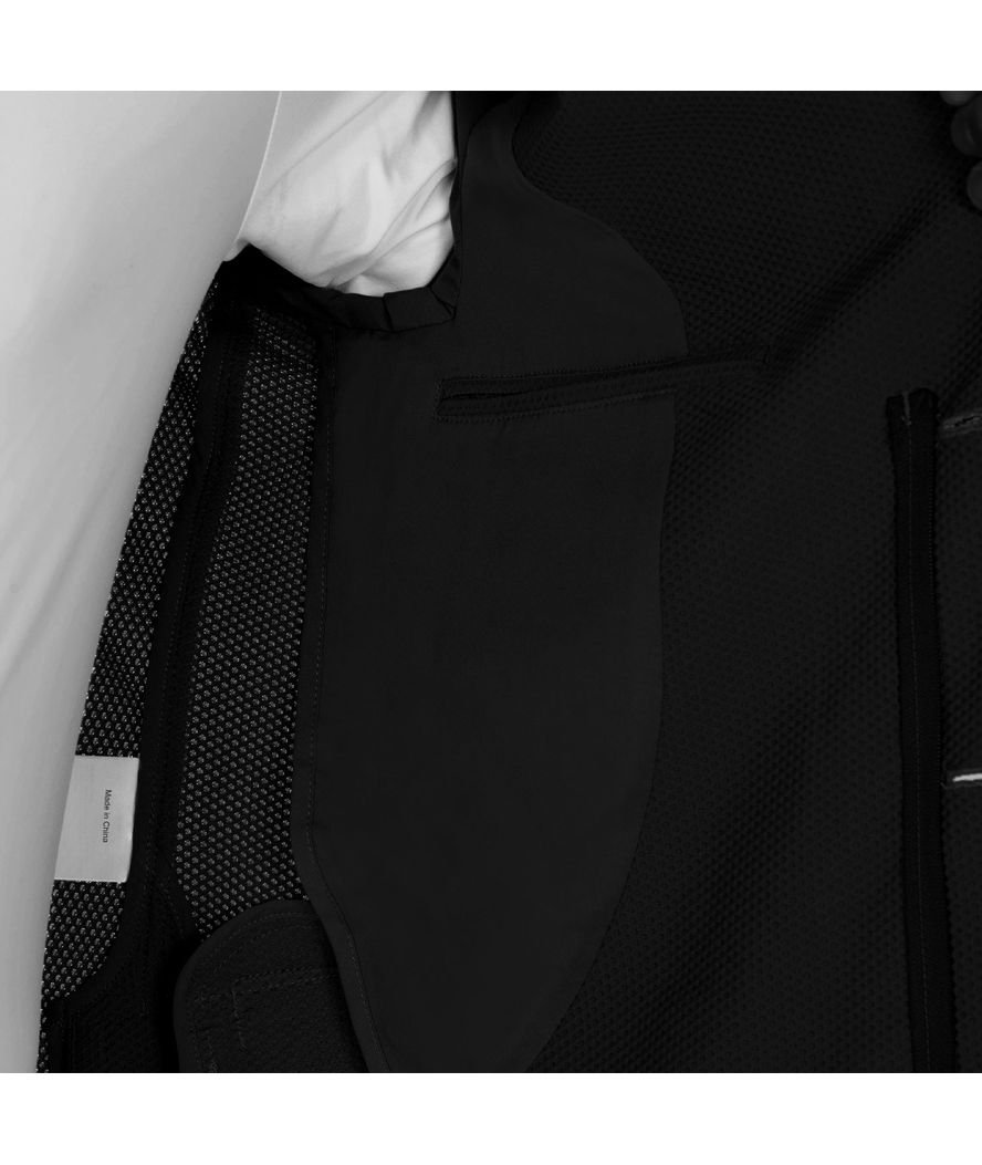 Giacca da concorso per uomo 
in tessuto traforato traspirante con tasche a zip e logo Equestro sulla spalla - foto 5