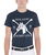 T-shirt da equitazione in cotone uomo a manica corta con stampa equestre