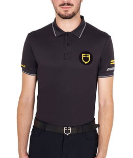 Polo tecnica da uomo slim fit in tessuto tecnico linea Scuderia 