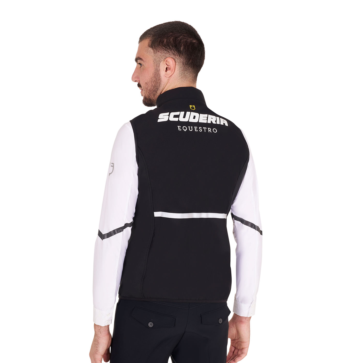 Smanicato da uomo slim fit linea scuderia equestro in tessuto tecnico - foto 1