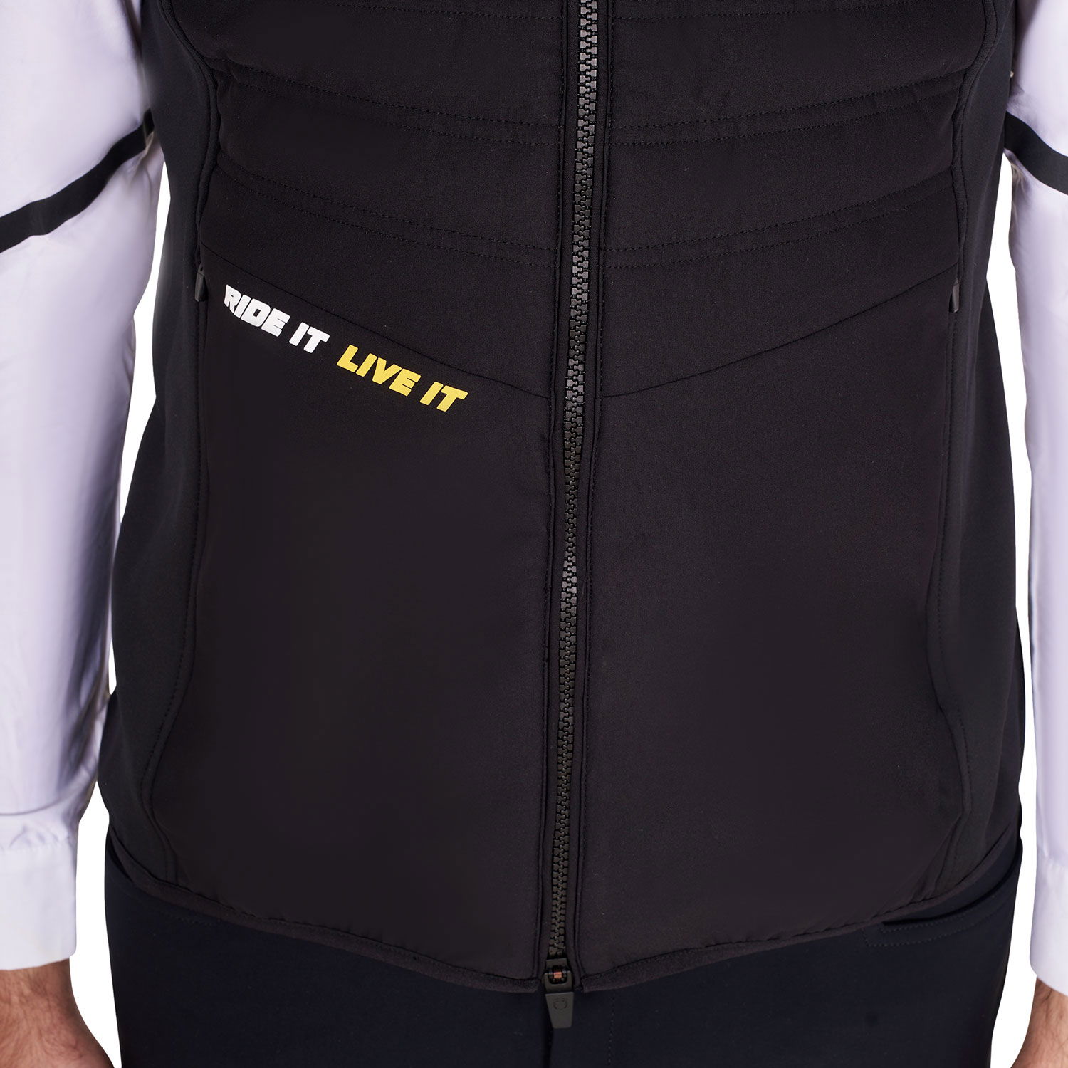Smanicato da uomo slim fit linea scuderia equestro in tessuto tecnico - foto 2