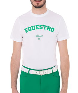 T-shirt da uomo modello horse club  slim fit a manica corta in morbido cotone