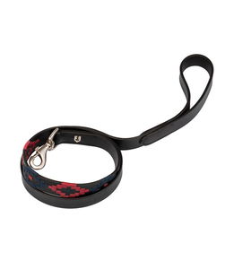Guinzaglio per cane modello Polo S con motivo geometrico blu e rosso