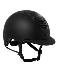 Casco equitazione utra-light con inserti in carbonio e rotella di regolazione