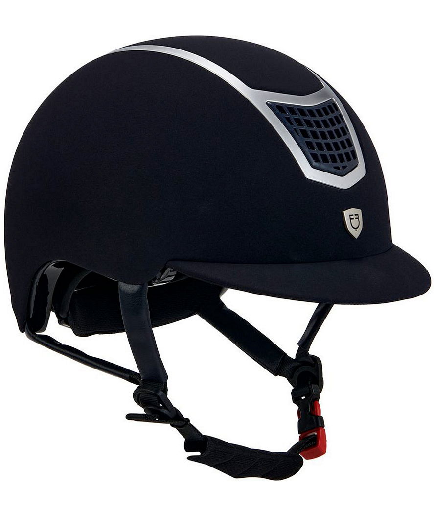 Casco da equitazione modello Eclipse plain velvet con calotta in velluto e sistema autoadattivo