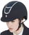 Casco da equitazione modello Eclipse stone velvet con calotta in velluto decorato con pietre - foto 4