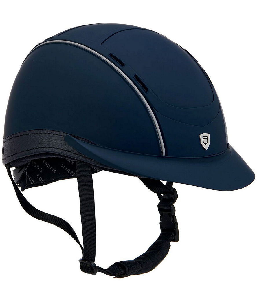 Casco Equestro modello Phantom opaco con inserti in pelle e sistema autoadattivo