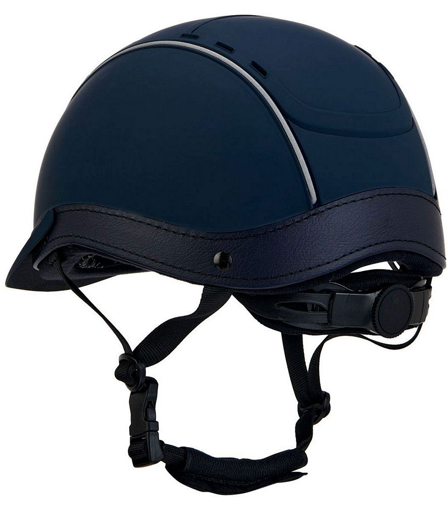 Casco Equestro modello Phantom opaco con inserti in pelle e sistema autoadattivo - foto 1