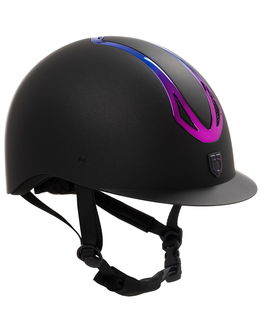 Casco equitazione modello Azael con calotta opaca e regolazione tramite rotella posteriore