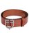 Cintura in cuoio logato con fibbia a logo in acciaio inox - foto 10