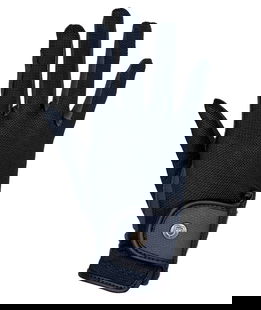 Guanti unisex in tessuto tecnico e mesh leggeri e traspiranti