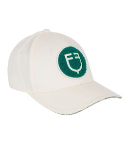 Cappellino unisex stile baseball in cotone con patch logo Equestro in spugna