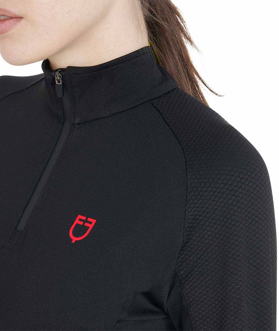 Maglia donna in tessuto tecnico ideale per le mezze stagioni modello Base layer con zip - foto 10