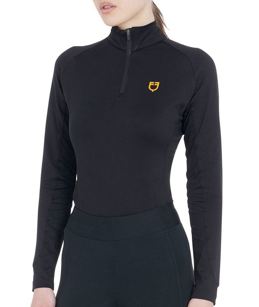 Maglia donna in tessuto tecnico ideale per le mezze stagioni modello Base layer con zip - foto 19