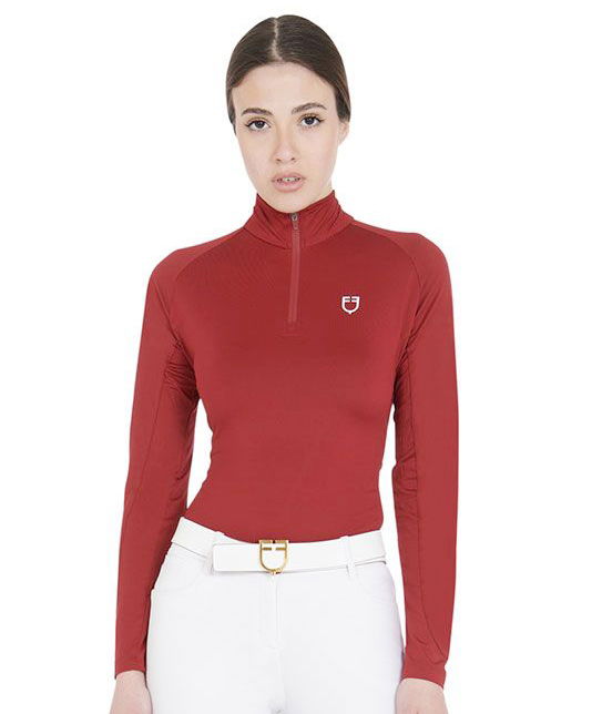 Maglia donna in tessuto tecnico ideale per le mezze stagioni modello Base layer con zip - foto 24