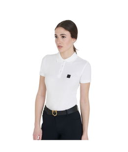 Polo donna Equestro bottoni manica corta modello Dalai