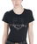T-shirt da equitazione per donna a maniche corte con scritta Equestro glitterata