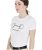 T-shirt da equitazione per donna a maniche corte in cotone con decorazione filetto - foto 7