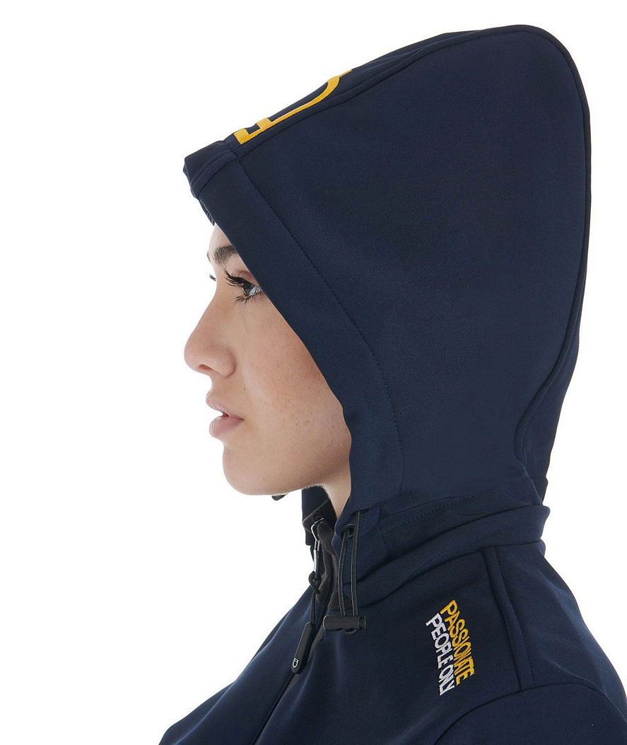 Giacca da donna multilogo in tessuto softshell con cappuccio removibile e interno in pile - foto 6