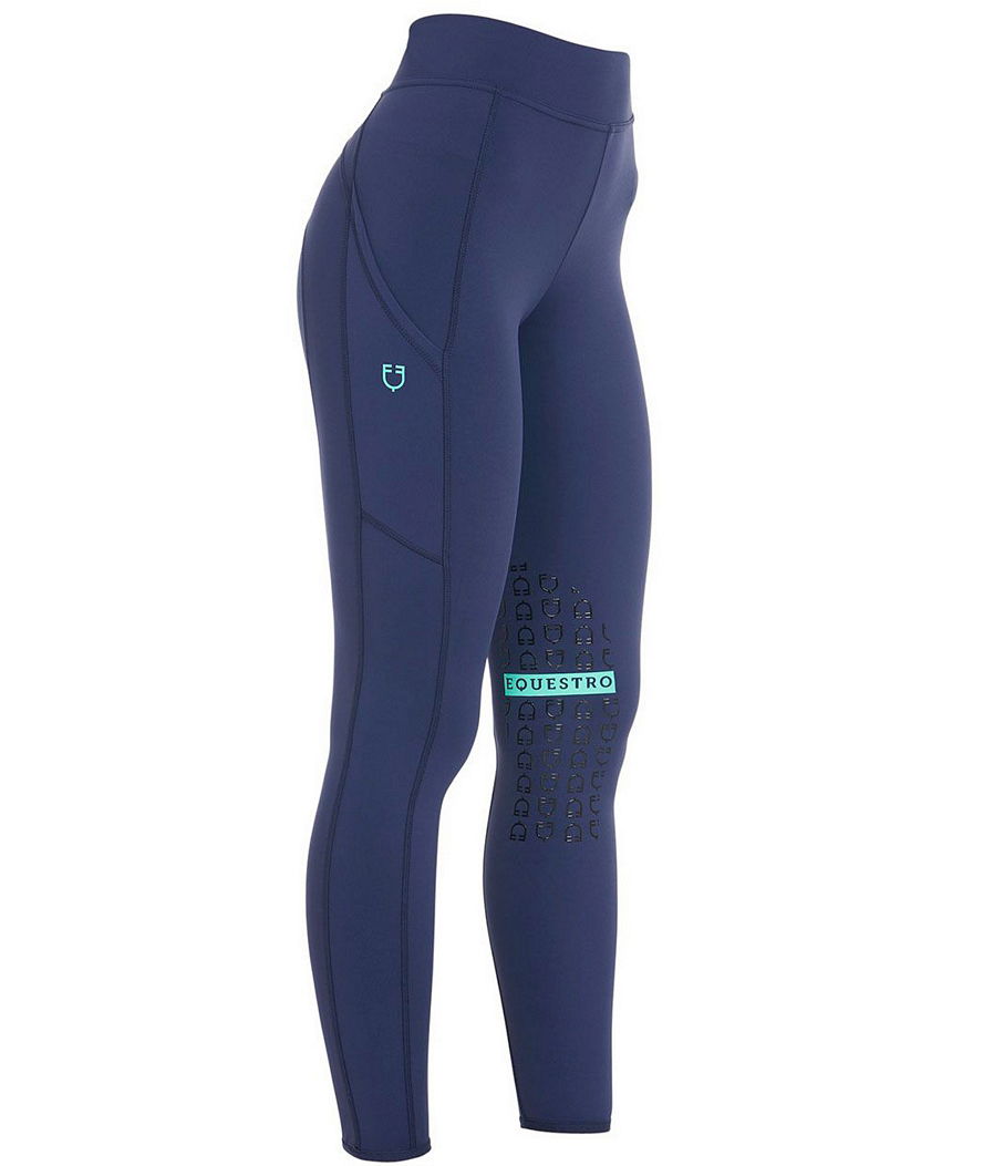 Leggings estivi da donna slim fit Kao in tessuto tecnico 
elasticizzato leggero e traspirante - foto 13