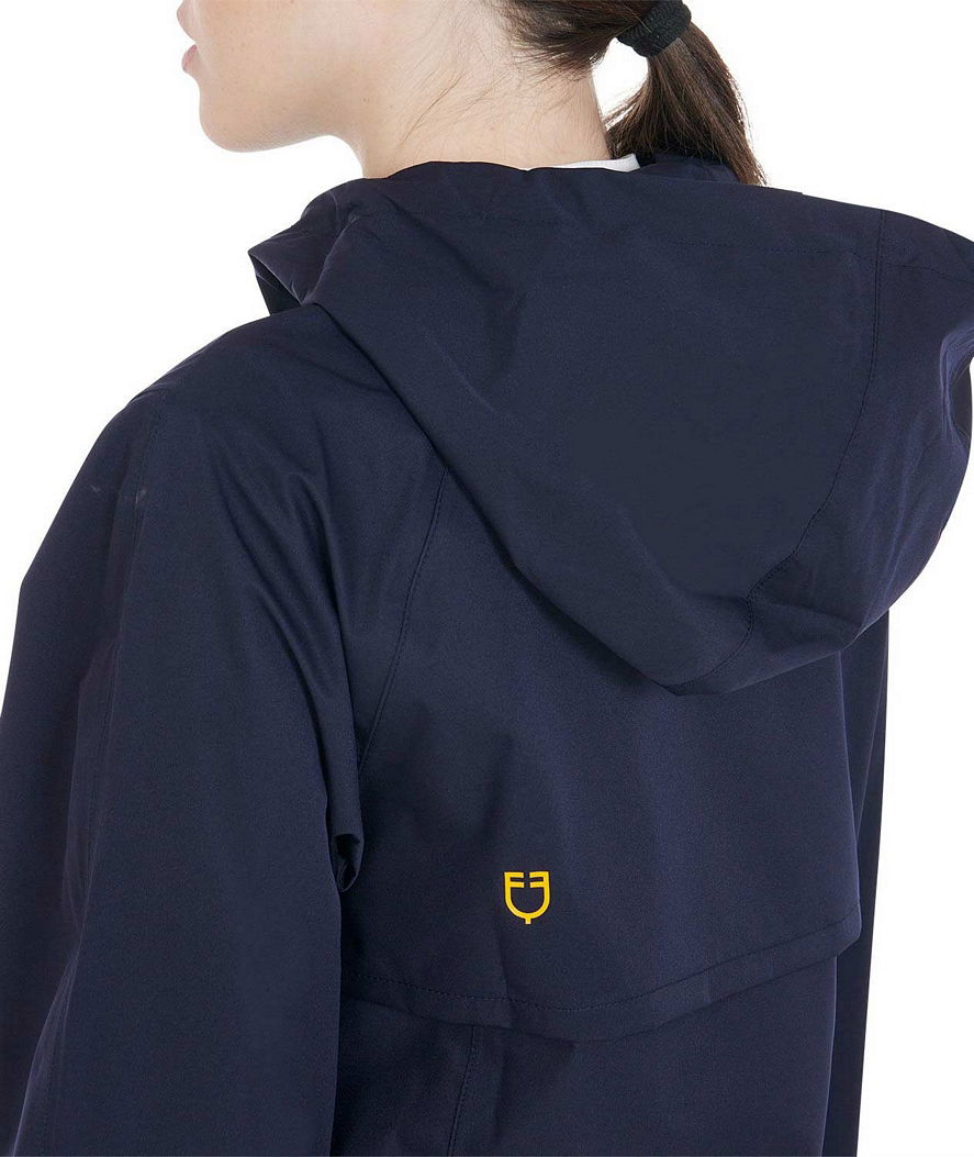 Giacca impermeabile per donna a 3 strati traspirante con cappuccio e chiusura zip - foto 13