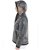 Impermeabile antivento e idrorepellente per donna trasparente con cappuccio e zip - foto 2