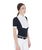 Polo equitazione donna slim fit in cotone plissettato con chiusura frontale a zip - foto 5