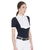 Polo equitazione donna slim fit in cotone plissettato con chiusura frontale a zip - foto 8