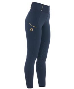 Leggins equitazione da donna slim fit a vita alta full grip elasticizzati e leggeri
