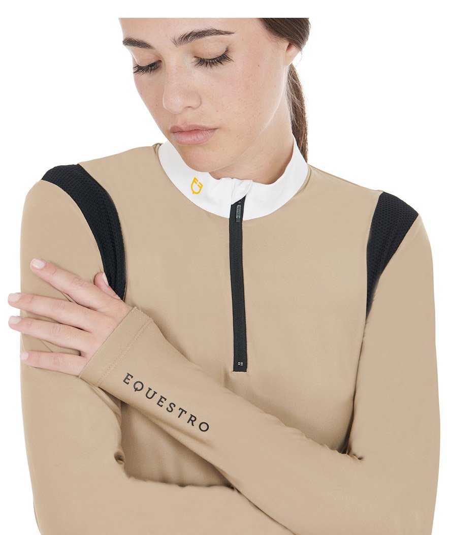 Maglietta tecnica per donna da concorso slim fit a manica lunga ideale per la stagione fredda - foto 2