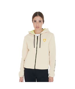 Giacchetto per donna reversibile con zip e cappuccio