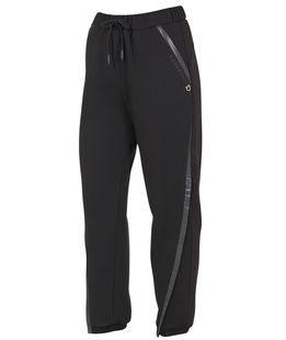 Copri pantaloni da donna in morbido pile misto cotone con apertura laterale