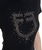 T-shirt per donna da equitazione slim fit in cotone a manica corta con logo strass rosa - foto 3