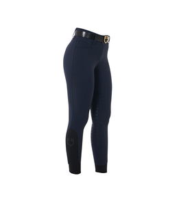 Pantaloni da equitazione per donna in tessuto tecnico bielastico traspirante a vita alta Full grip