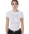 T-Shirt donna slim fit in cotone con stampa Logo multicolore