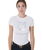 T-Shirt donna slim fit in cotone con stampa Logo multicolore