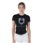 T-Shirt donna slim fit in cotone con stampa Logo multicolore - foto 1