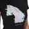 T-shirt per donna in morbido cotone slim fit con stampa cavallo colorata - foto 7