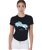 T-shirt per donna in morbido cotone slim fit con stampa Jump colorata