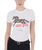 T-shirt donna equitazione in cotone con stampa cavallo leopardato Crazy