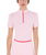 Polo training da donna slim fit con inserti traforati e dettagli a contrasto