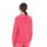 Felpa da donna in cotone con cappuccio e zip frontale - foto 1